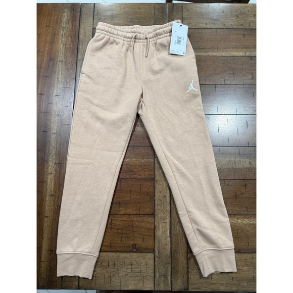 Jordan Other - Jordan Boys Essentials Fleece Jogger Pants Tan Beige Jumpman Logo Size S 8-10